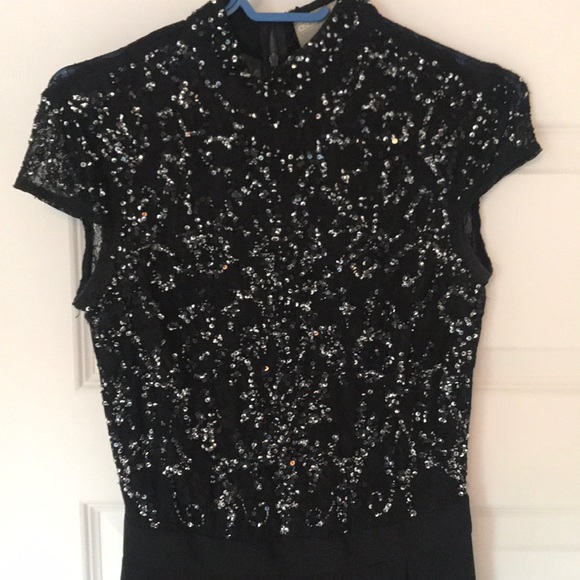 Beaded black & lace jumper - Picture 2 of 3